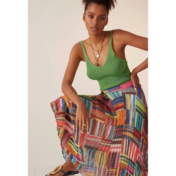 Anthropologie Maeve Everyday Maryanne Knit Sweater Tank Green Size Large - Picture 4 of 10